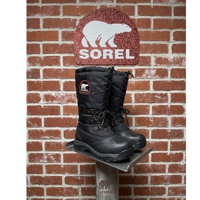 Sorel Snowlion  XT Boots Women 7 Black Waterproof Omni-Heat Extreme Cold NL2134