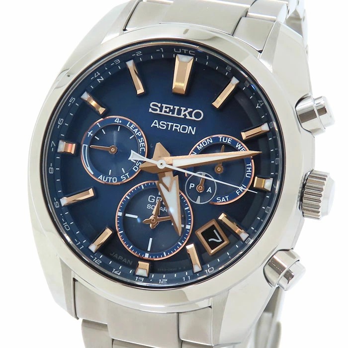 SBXC049 Steel Used Time Dial Astron Offer Blue Limited Japan From 5X Seiko Dual - vintagewatches.pk