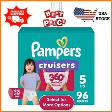 Pampers Cruisers 360 Baby Diapers Size 5, 96 Count Select for More Options