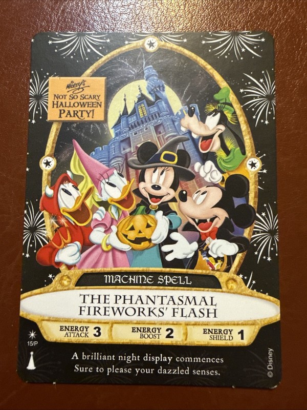 The Phantasmal Fireworks Flash Sorcerers of The Magic Kingdom MNSSHP Party Card