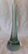 Murano ?   Bud Vase   Pale Green    UNUSUAL SHAPE   Art Glass