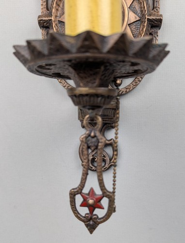Excellent Pair 1920's Bronze Sconces by MIDWEST CHANDELIER, Rewired & Restored - Picture 6 of 10