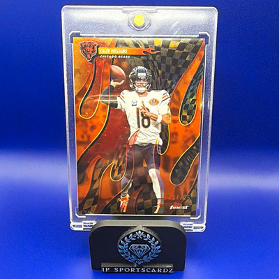 2025 Topps Finest Caleb Williams Torchers Refractor /25 Orange Color Match