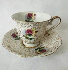 Vintage Retro Japanese Tea Or Coffee Cup & Saucer Set Cottage Core Romance