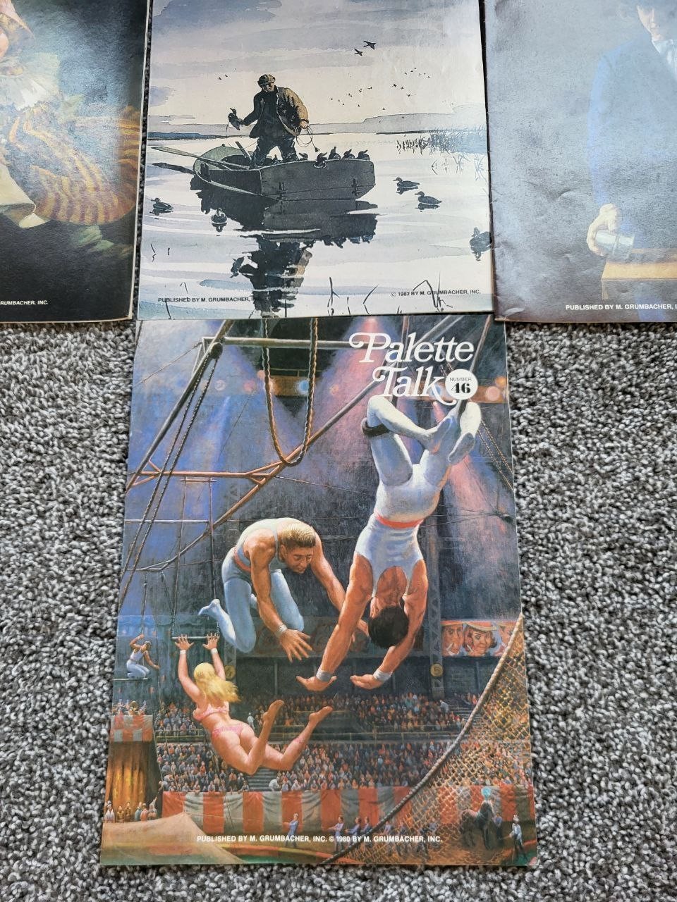 Lot of 10 Issues Palette Talk Magazines M. Grumbacher