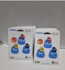 100x Lebara SIM PAY AS YOU GO Sim