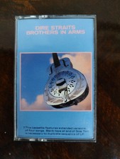 Dire Straits Brothers in Arms Cassette Tape, Warner Bros., Vintage Rock