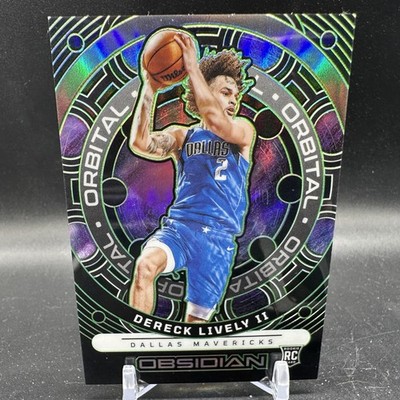 DERECK LIVELY II Rookie Purple Prizm /25 2023-24 Panini Obsidian #9 Mavericks