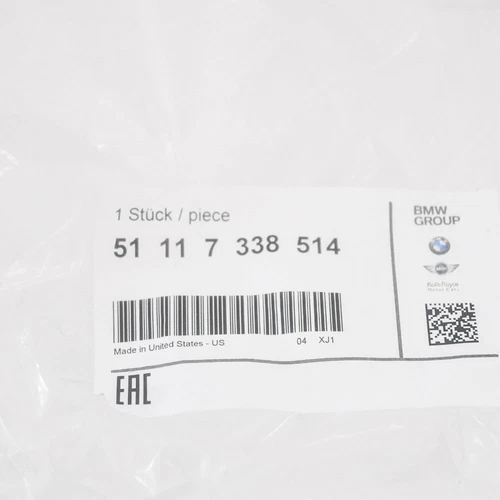 NEU BMW X3 F25 GRILL VORNE RECHTS UNTEN 51117338514 2014 - Bild 10 von 11