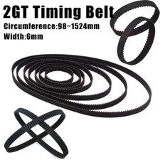 2GT 2.0mm Pitch 6mm Width Closed Loop Synchronous Timing Belt for Pulley CNC 3D