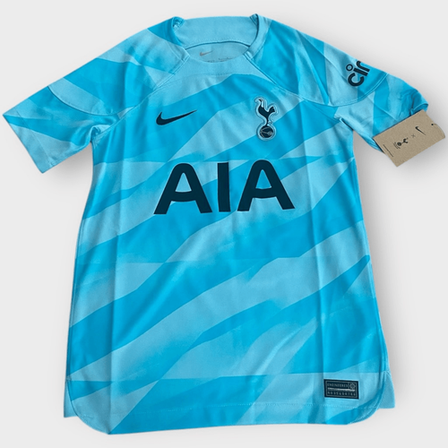 Nike 2023/2024 Tottenham Home Goalkeeper Blue Soccer Jersey Kids size Medium New
