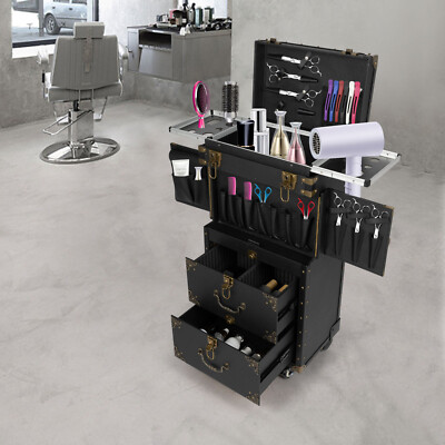 NEW Salon Trolley Rolling Cart Beauty Drawer Lockable Cabinet with 4 Wheels