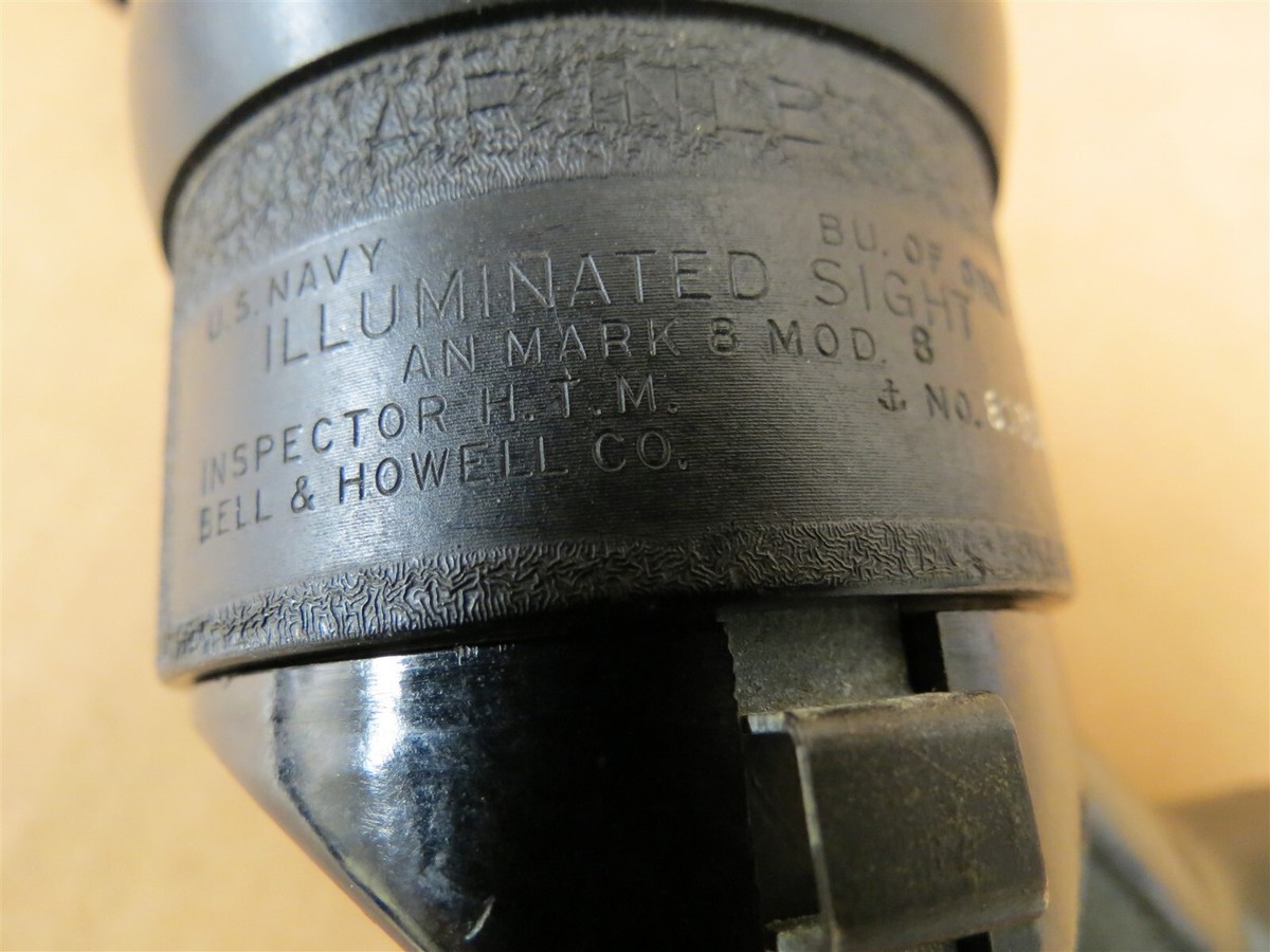 WW II US Navy Aircraft Mark 8 Mod 8 Illuminated Gunsight F4U