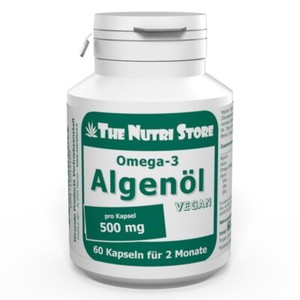 Omega-3 Algenöl 500 mg vegane Kapseln 60 Stk. mit DHA, DPA und EPA -  15615109 | eBay