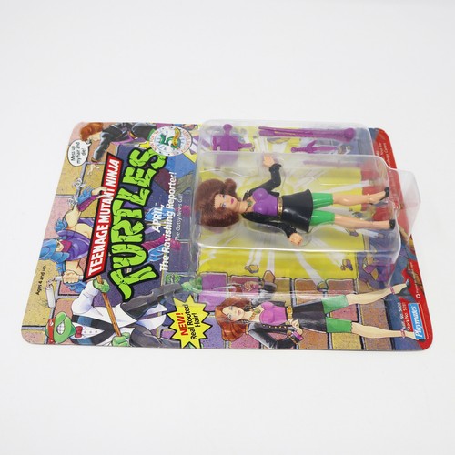 Tortugas Ninja Adolescentes Mutantes 1992 TMNT Abril O'Neil el Reportero Encantador Sin usar, en caja - Imagen 7 de 9