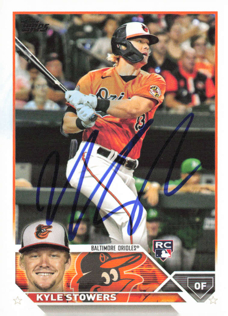 MLB 2023 TOPPS ARCHIVES カイル・ストワーズ 直筆サイン Kyle Stowers Signed 2023 Topps Series 1 Rookie Card