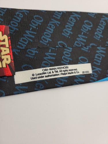 Star Wars Obi Wan Kenobi Necktie 57" x 4" Lucasfilm - Light Saber Black &Blue - Picture 9 of 11