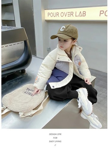 Kids Down Outerwear Winter Warm Stand Collar Down Jackets Windproof Boys Girls - Picture 21 of 24