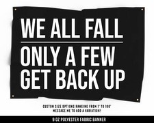 Motivational Fitness Cloth Banner - Home Gym Wall Art