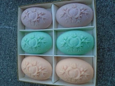 VTG  Guest soaps Boxed Angel Cherub  sculpture Henri Rocheau Jergens  6 bars 