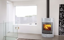 Kaminofen TermaTech TT22HST Holz Ofen mit 172 kg Speckstein und Wärmespeicher