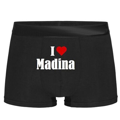 Boxershorts I Love Madina Geburtstag Geschenk Valentinstag Weihnachten