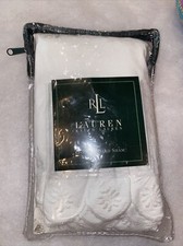 Ralph Lauren Belmont Oaks Embroidered Eyelet Scalloped White Standard Sham New