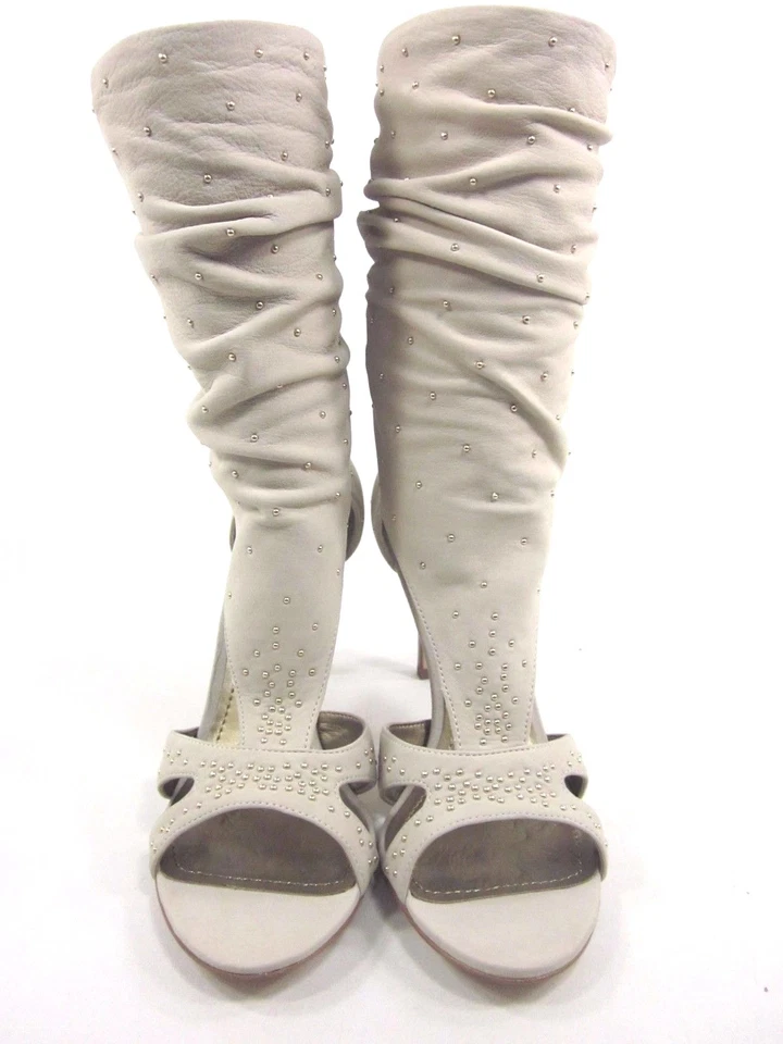 BOTAS DE CUERO PARA MUJER REPORT CHRISTIAN MODA MEDIA PANTORRILLA, ARENA LIGERA, TALLA 9 EE. UU. Foto 4 de 4