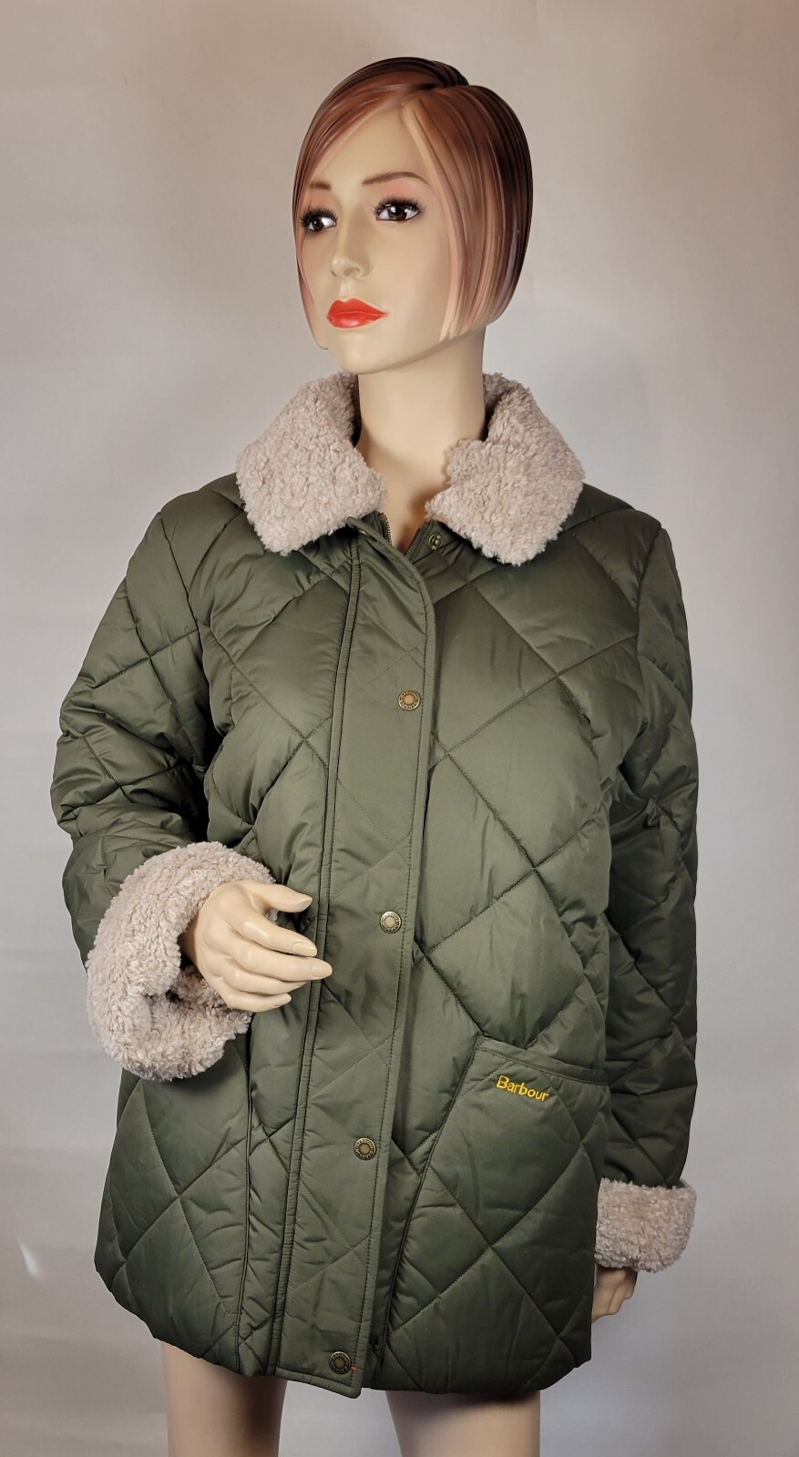 NEW SOLD OUT Free People Barbour Liddesdale Quilted Diamond Jacket NWT 12 image 2