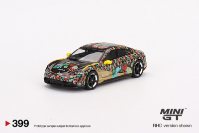 ミニカー MINI GT Porsche Taycan Turbo S Volcano Mini GT 1:64 Porsche Taycan Turbo S Volcano Grey Metallic