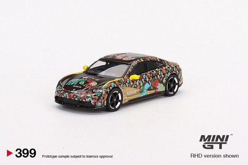 Mini GT 1:64 Porsche Taycan Turbo S NaRaYa Diecast Car Edición Especial MGT00399 - Imagen 4 de 5
