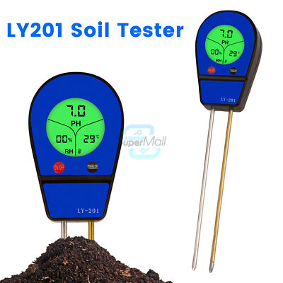 3in1 Soil PH Meter Moisture Temp PH Tester Humidity Soil Moisture Detector Meter