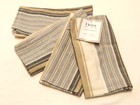 NWT Lintex Home Collection 4 Pack Napkins Jameson Grey Striped 17 in x 17 in