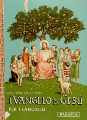 IL VANGELO DI GESU' PER I FANCIULLI DI BORLA FERRERO 1958 STOCK LIBRO VINTAGE