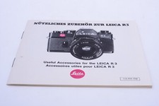   ACCESSORIES FOR LEICA R3 ORIGINAL BROCHURE GERMAN, FRENCH, ENGLISH 129-1