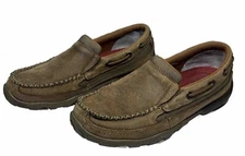 Twisted X Women's US 6 1/2M Slip On Driving Moc Shoes Bomber WDMS005