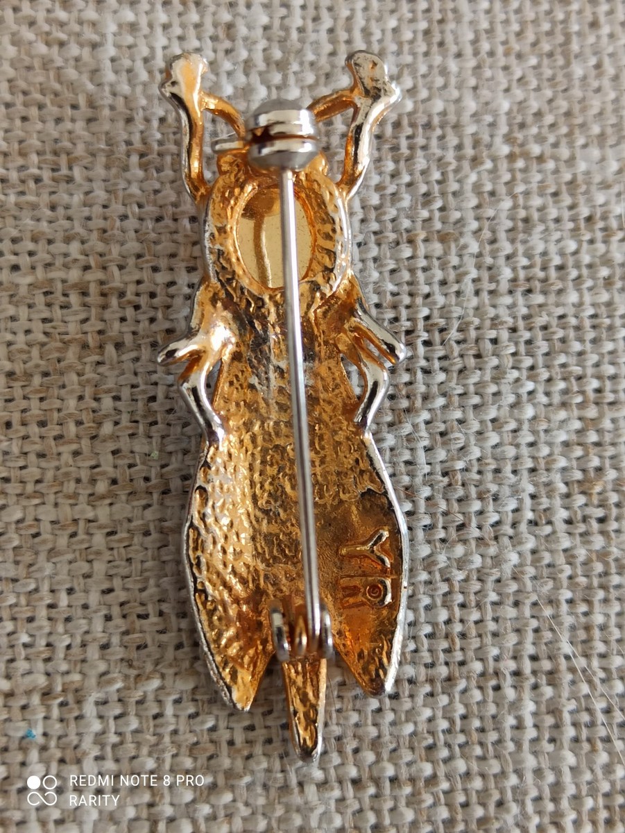 Broche Cigale Yves Rocher Vintage - Pièce Unique De Collection - Occasion