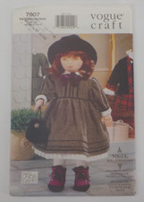 VOGUE CRAFT PATTERN #7007 18" VOGUE DOLL COLLECTION OLIVIA FULL FACE UNCUT 1999