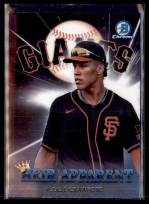2022 Bowman Heir Apparent Reggie Crawford San Francisco Giants #HA-6 2 Card Lot