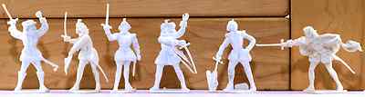 Cherilea Recasts - 6 Elizabethan ''Sea Dogs'' - unpainted 60mm plastic