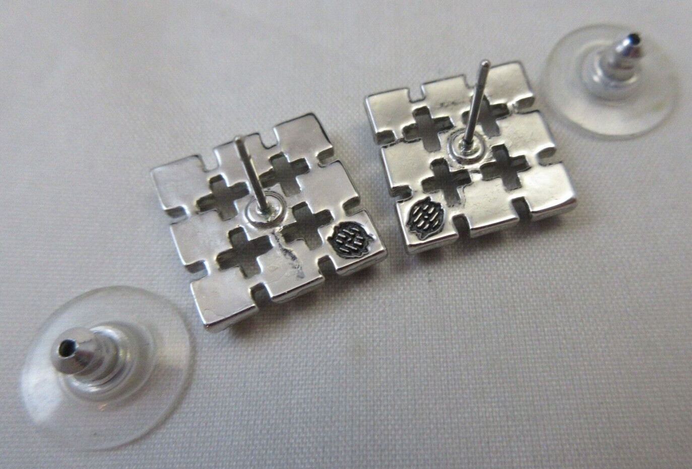 Open Work Designer Square Shaped Clear Rhinestone… - image 6