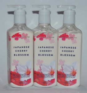 Details About 3 Bath Body Works Japanese Cherry Blossom Moisturizing Hand Lotion Cream Pump