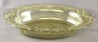 Vintage Federal Glass Rosemary Dutch Rose Yellow Depression 10 3/8" Oval Bowl