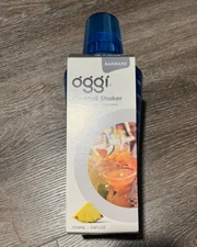 New OGGI Blue Plastic 16oz Barware Cocktail Shaker