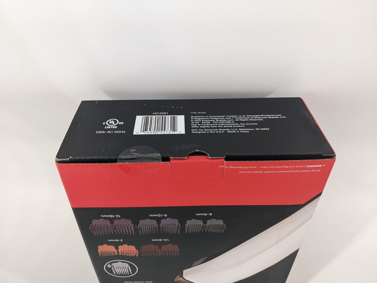 Remington D.I.Y Fade Haircut Kit Uniques Tapered Combs HC4061 | eBay