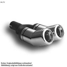Ulter Sportauspuff 2 x 80mm eingerollt - Renault Clio II ab 98 1.2l bis 1.6l
