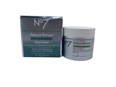 No 7 Future Renew Damage Reversal Day Cream  Spf 25 ~ 1.69 oz/ 50 ml/ BNIB