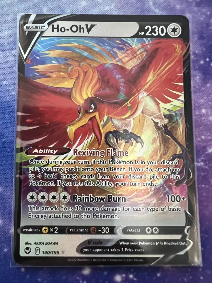 HO-OH V pokemon card