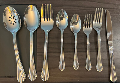 ONEIDA Stainless Flatware  66pcs. see description for list of all pieces. EUC