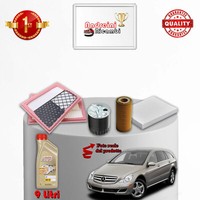 Set Service 4 Filter Und ÖL Mercedes Classe R 350 CDI 155KW 211CV Von 2006-